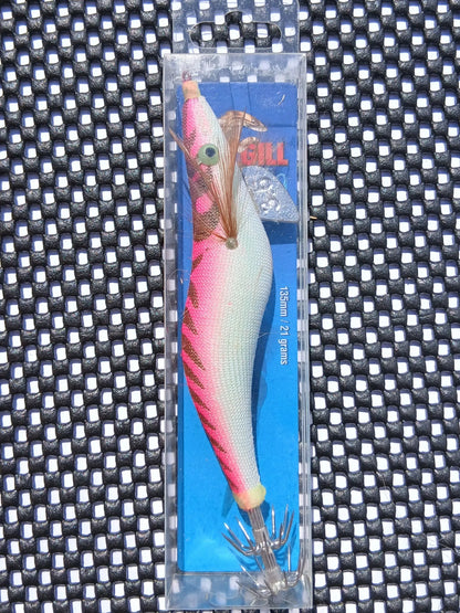 Red Gill Pink 21g Squid Jig